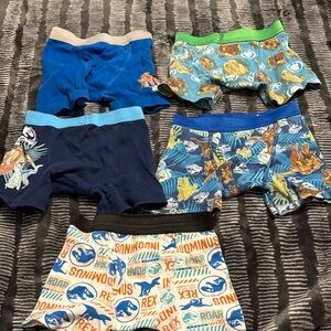 Kids Dinosaur Print Boxer Briefs Set